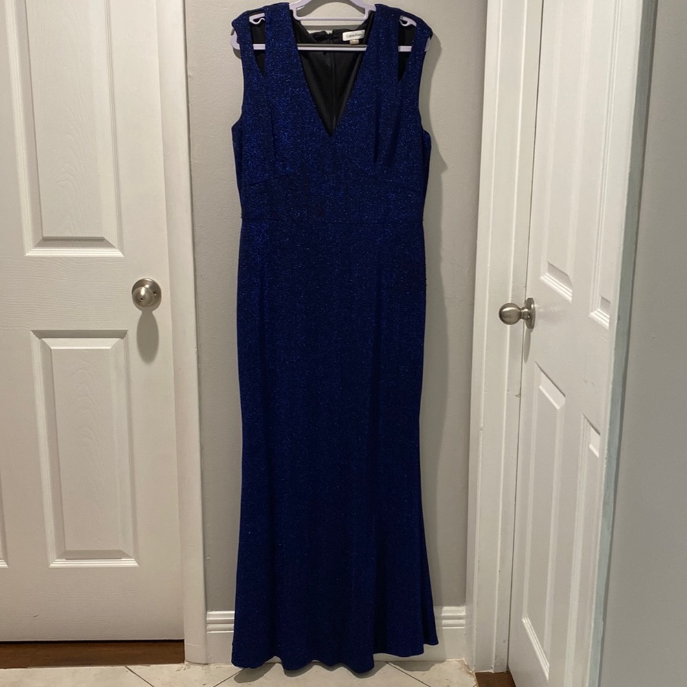 Iridescent Blue Calvin Klein dress size 16